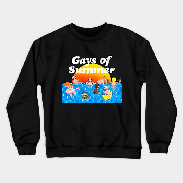 Gays of Summer Crewneck Sweatshirt by LoveBurty